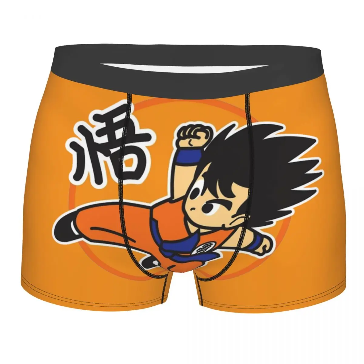 Men Flying Kick Goku Underwear DBZ dragon ball Sexy Boxer Briefs Shorts Panties Homme Breathable Underpants Plus Size