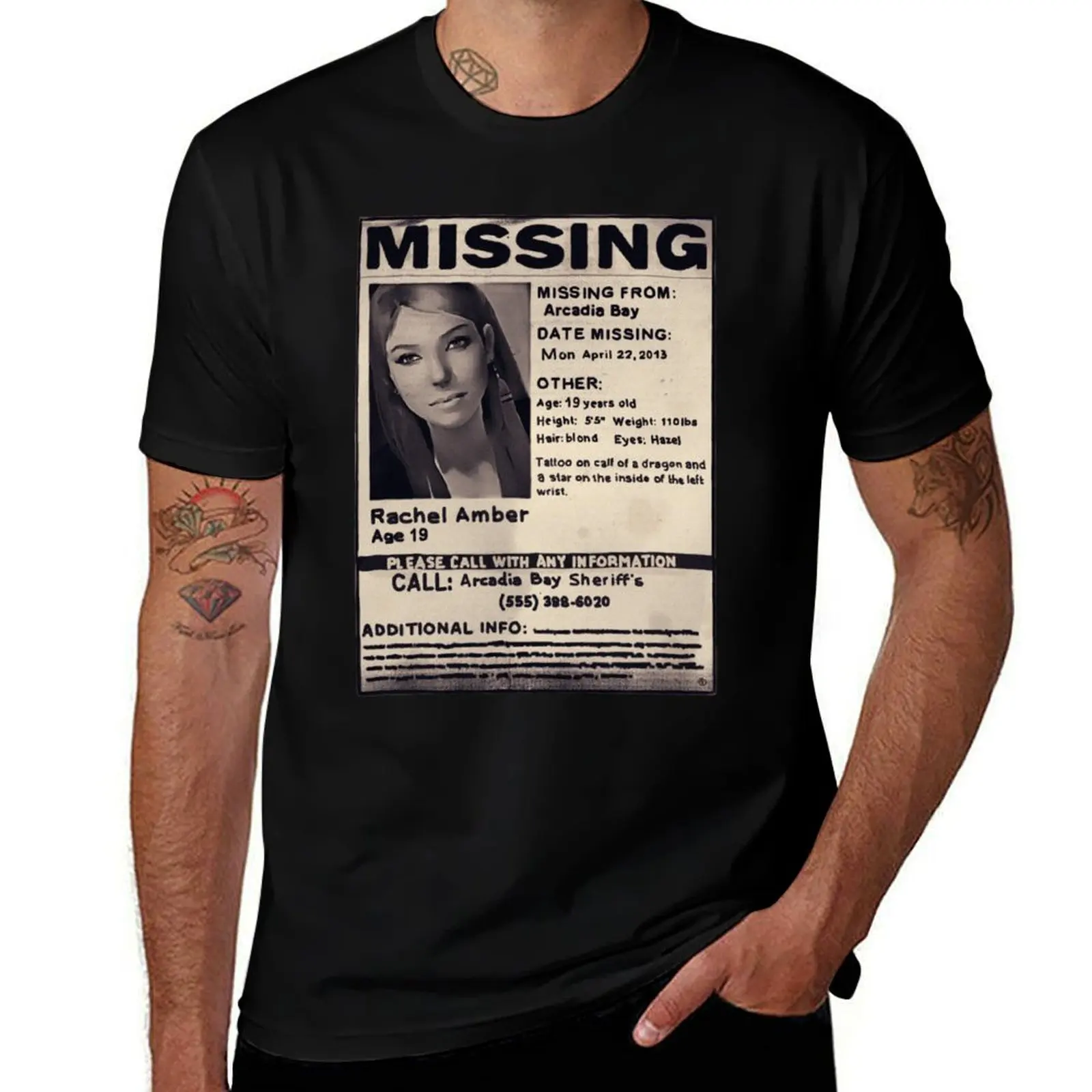 

Missing: Rachel Amber T-Shirt shirts graphic tee blue archive valentines clothes mens t shirts casual stylish