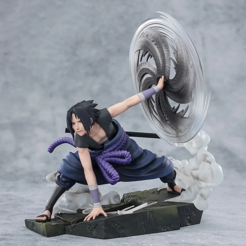 Genuine Original NARUTO Figuarts ZERO Uchiha Sasuke Action Anime Figure PVC 20CM Collectible Model Dolls Statuette Ornament Gift