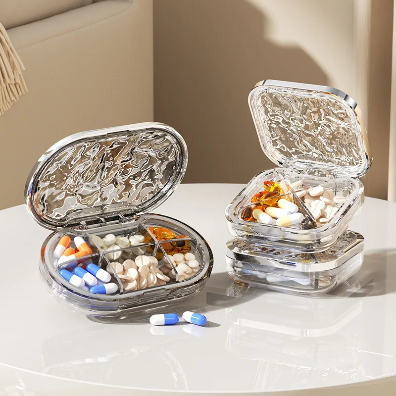

Compact Travel Pill Organizer - 7-Day Portable Medicine Case with Daily Compartments (BPA-Free Plastic, Leak-Proof Design)