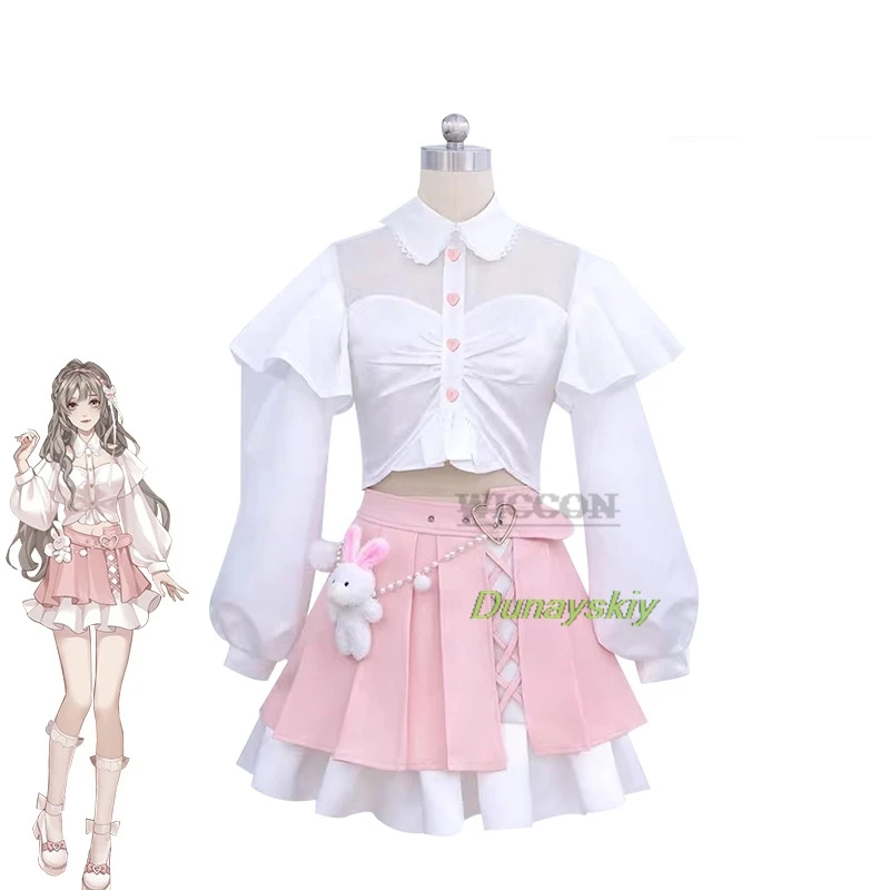 

Game Anime LUNA The Shadow Villa Cosplay Anna Dress Party Clothing Girl Hallloween Sweet Maid Costume Lolita Cosplay Luna Anna