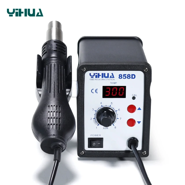 

YIHUA 858D hot air desoldering repairing machine Heat Air Gun SMD rework soldering station