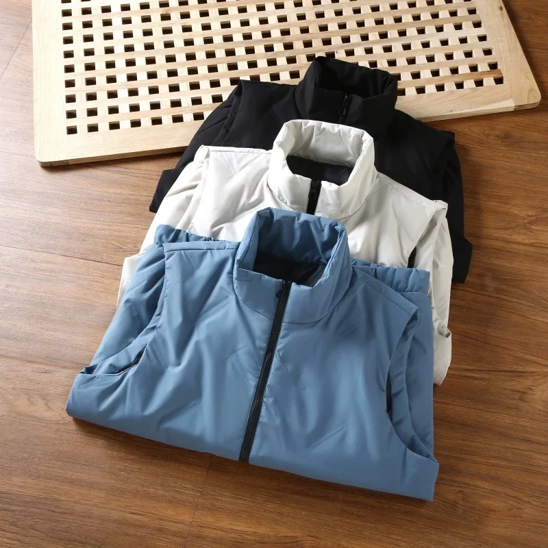 

Men's Winter Outdoor Commuting Sports Thick Insulation Windproof and Breathable Down Vest Fashionable Thick Insulation Vest