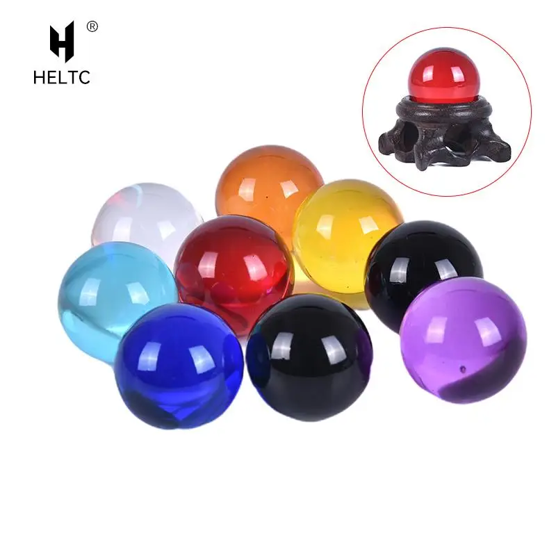 1Pc 30mm Feng Shui Mini Cute Crystal Ball Asian Rare Natural Magic Ball Healing Sphere Quartz Balls Crystal Craft Office Decor