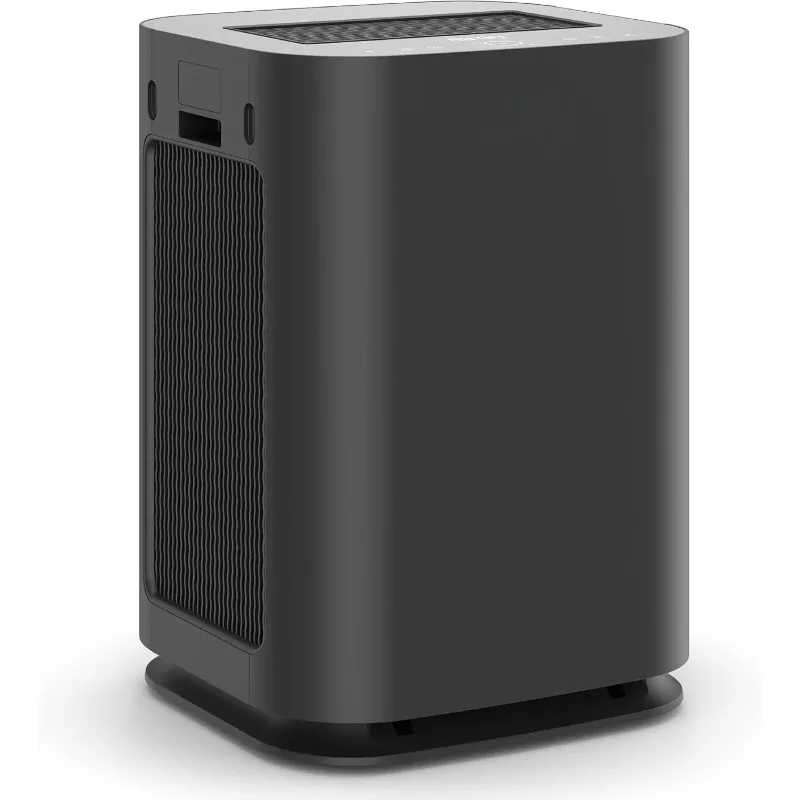 Air Purifier with True Filter Covers 4,102 Sq. Ft. in 1 Hour Removes Smoke Wildfire Odor Pollen Pets Quiet Black   Air Purifiers