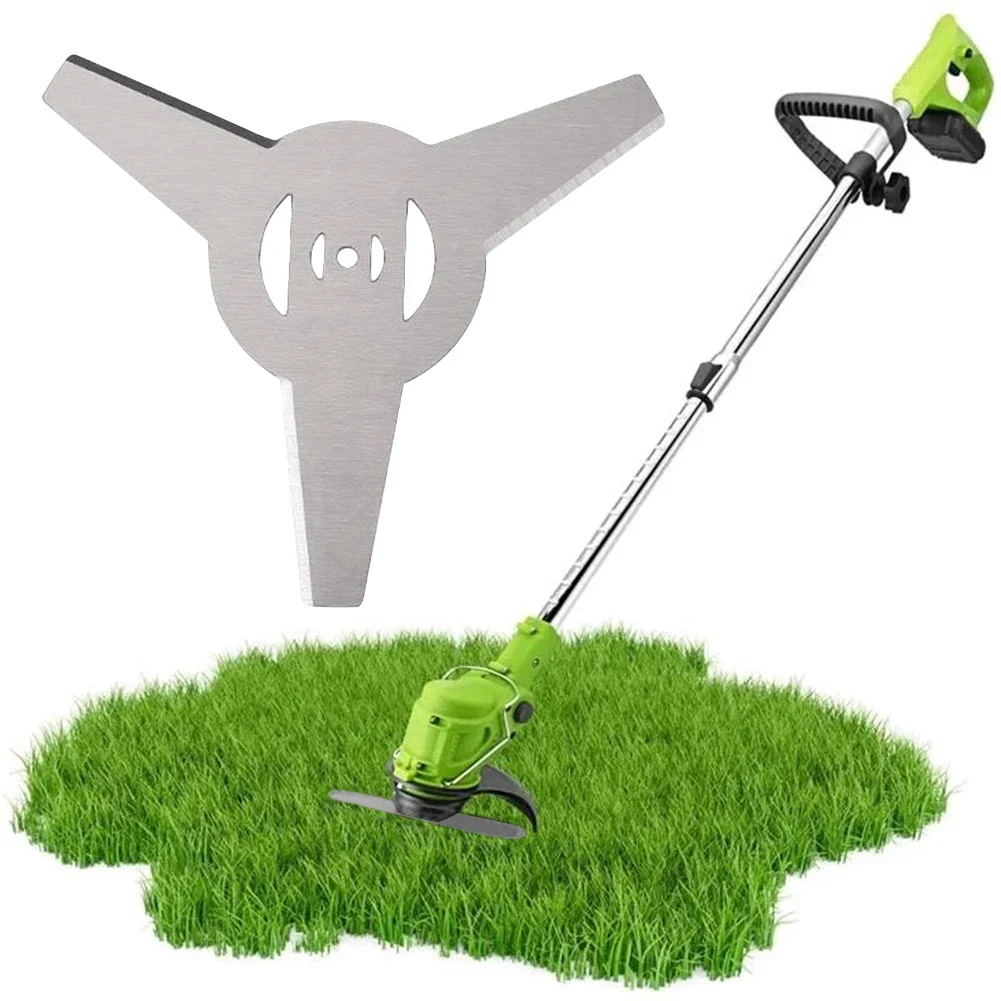 

1pc 150mm Trimmer Blade Grass String Trimmer Head Saw Blades Three-tooth Cutting Machine Blade Lawn Mower Replace Accessories