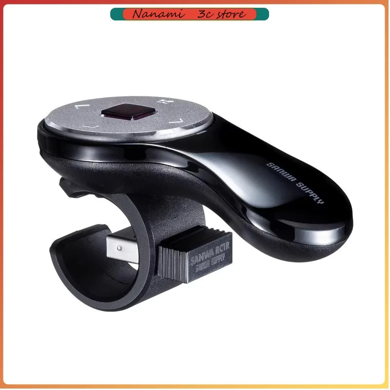 SANWA Air Mouse Bluetooth 5.0 Wireless Flying Mouse Mini Lazy Thumb Mouse PPT TV Projector Pen Page Turning Gifts