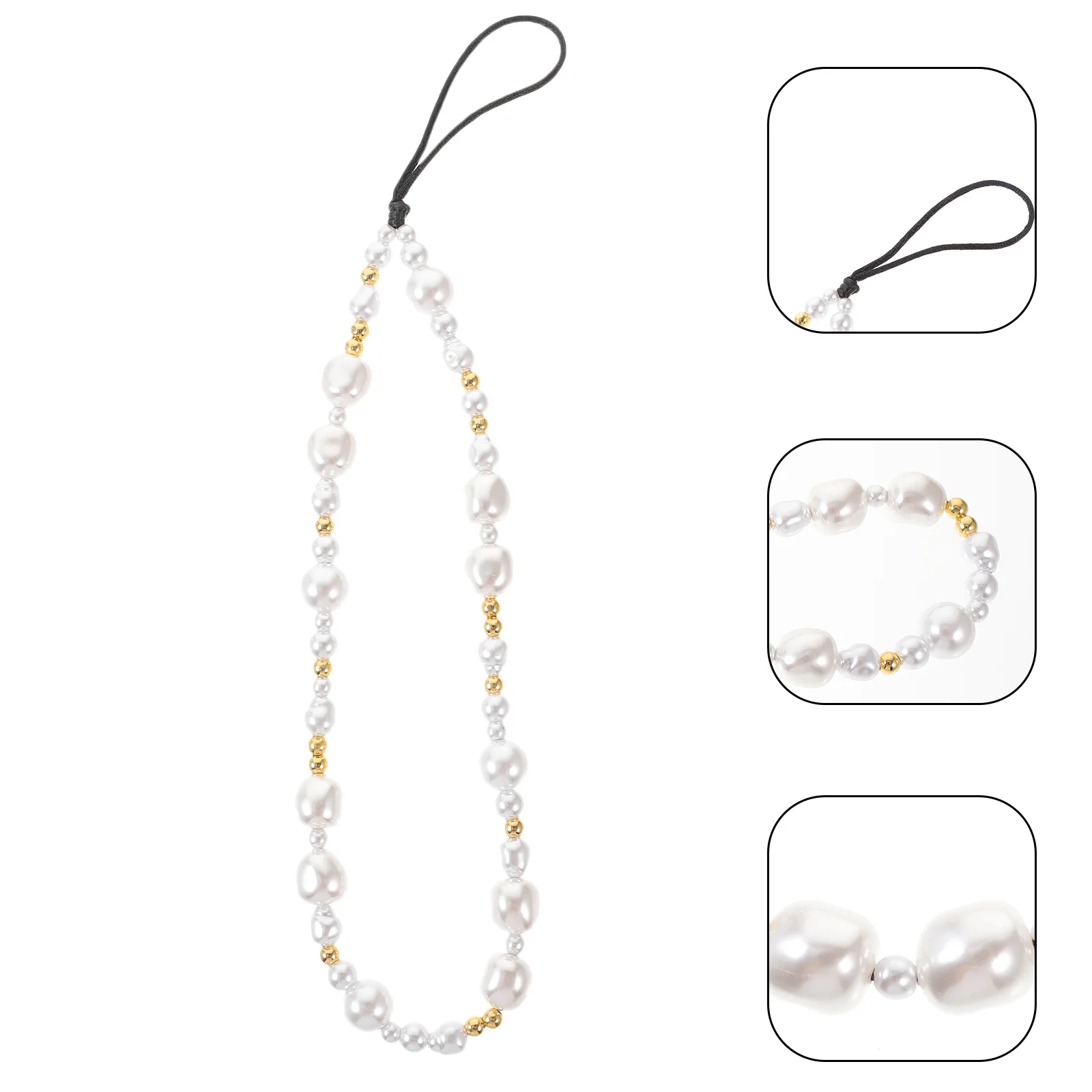 

Phone Lanyard Strap Charm Cute Chain Cell Beaded Cellphone Cellular Accessories Charms