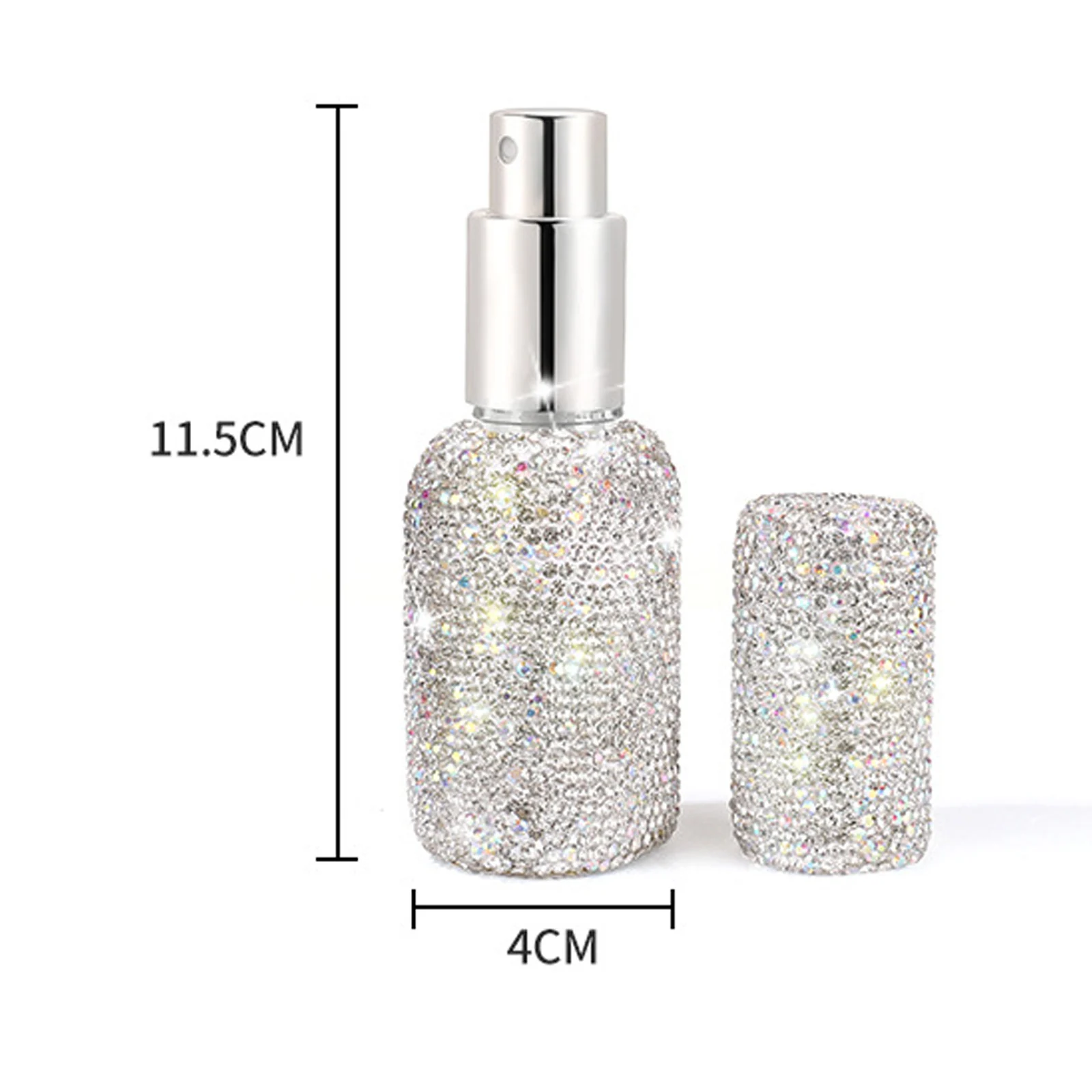 Nieuwe 30Ml Draagbare Mini Diamantglas Navulbare Parfumflesjes Spuitpomp Lege Verstuiver Monsterflesjes Reis Cosmetische Container