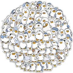 100PCS Cartoon Duck Stickers Cute Creative Simple Handheld Account Material Phone Case Laptop Luggage Water Cup Waterproof