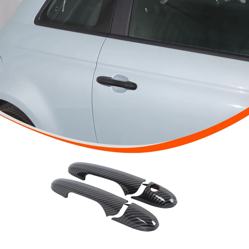 

ABS For For Fiat 500 2007+ Car Door Handles Decorative Cover Trim Exterior Accessories