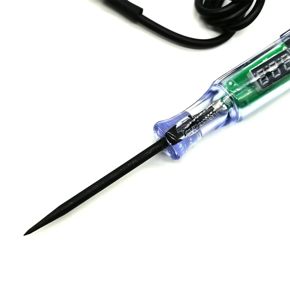 6V 12V 24V DC Car Truck Voltage Circuit Tester Digital Display Long Probe Pen Light Bulb Automobile Diagnostic Tools Auto Repair