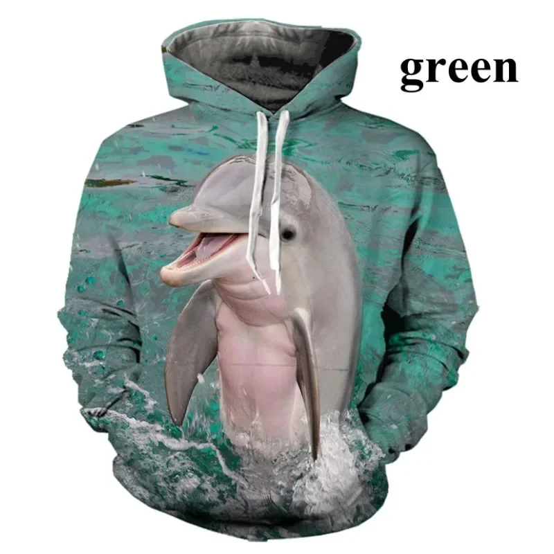 

Hoodies kawaii Animal Dolphin 3d Print Sweatshirts Men Women Hooded Oversize Hoodie Harajuku Kids Pullover Sweatshirts Tracksuit