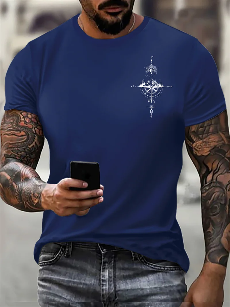 Army Green Men's Fashion T-Shirts Summer Short Sleeve 3d Printed Outdoor Sports Casual Tops 6XL Plus Size O-Neck Street Tee