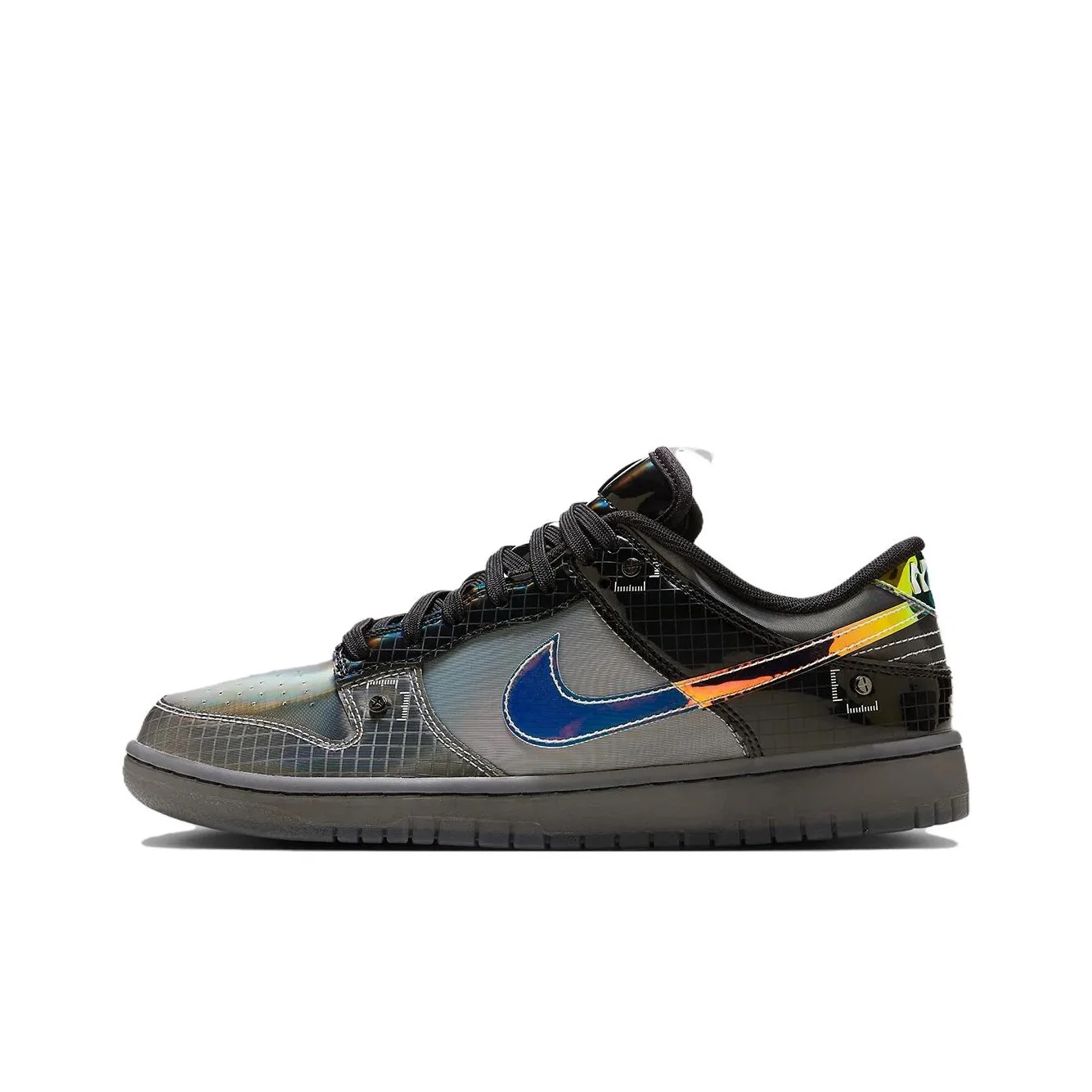 Nike Dunk Skateboard Shoes Unisex Low Top Gray Yellow FV3617-001