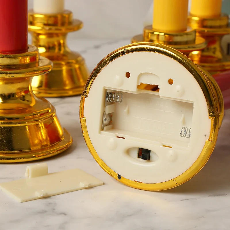 LED Candle With Flickering Flameless Light Usb Plug-In Electronic Candlelight Wedding Holiday Church Prayer Decoration