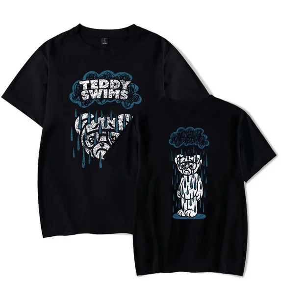 Camiseta Teddy Swims Merch Rainy Day Teddy, camiseta de manga corta a la moda para hombre y mujer, camiseta de verano con cuello redondo
