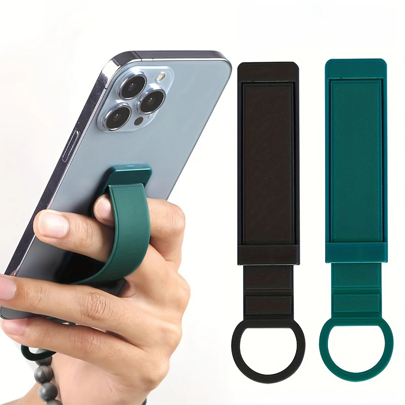 Universal Wristband Finger Holder Invisible Buckle Mobile Phone Back Sticker Desk Bracket Telescopic Push Pull Handle Grip Stand