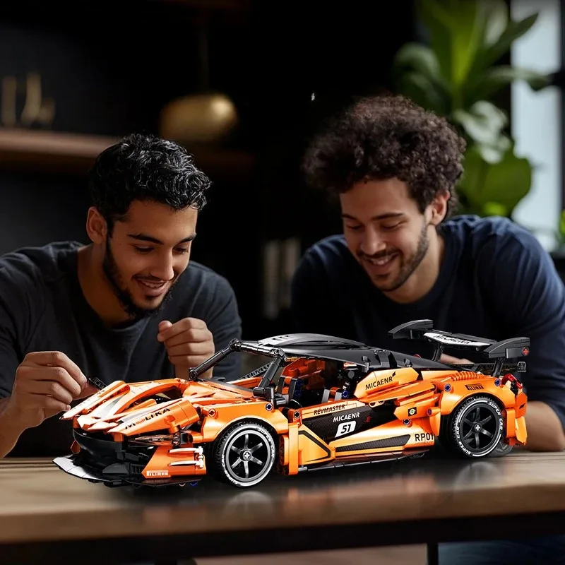 

Technical 1:14 Super Sport Car Building Blocks 3 Color Random Assemble Bricks Vehicle Toy Gift For Children Kids