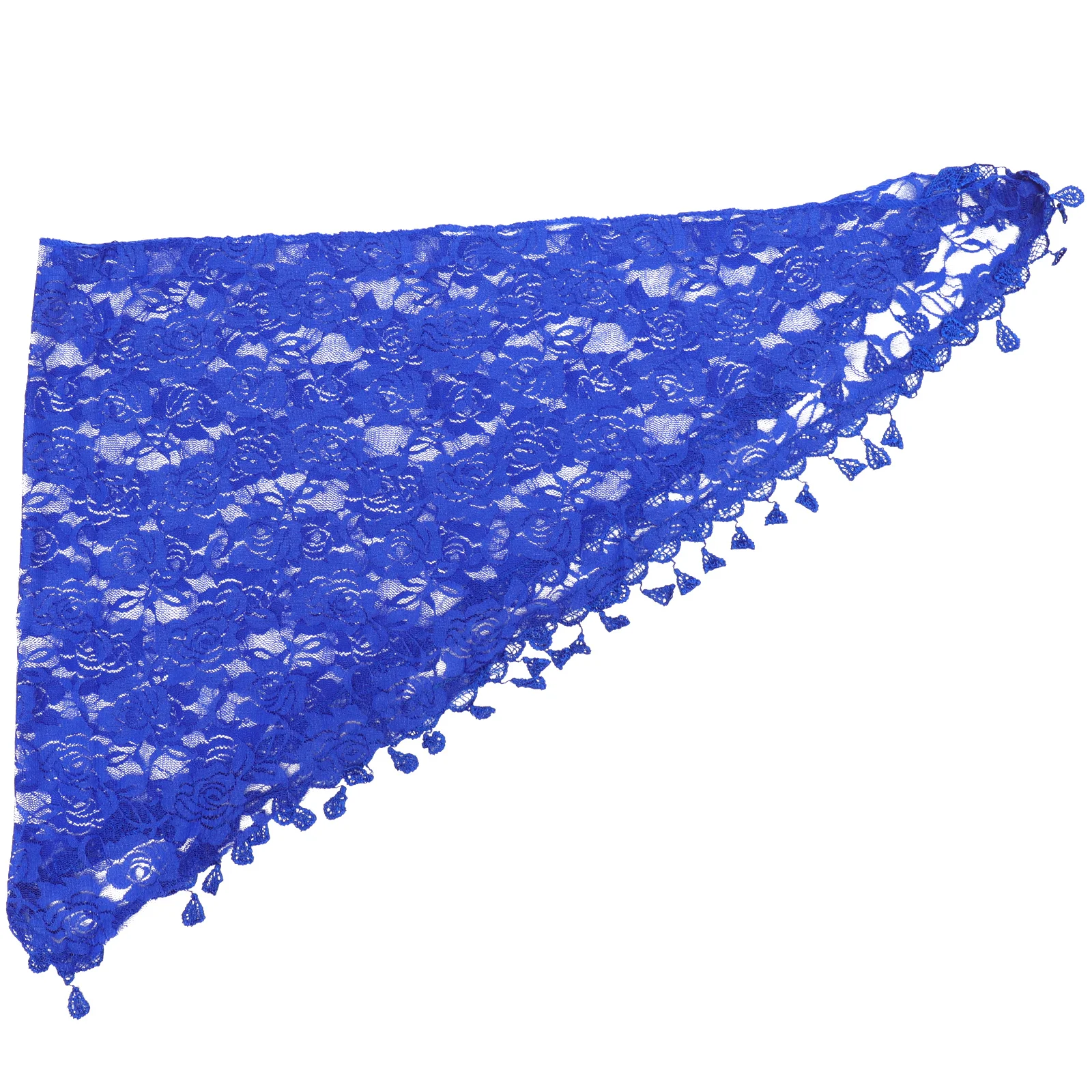 

Lace Shawl Triangle Scarf Lightweight Comfortable Fringe Retro Women Sunscreen Veil Weddings Church Birthday Dinner Casual