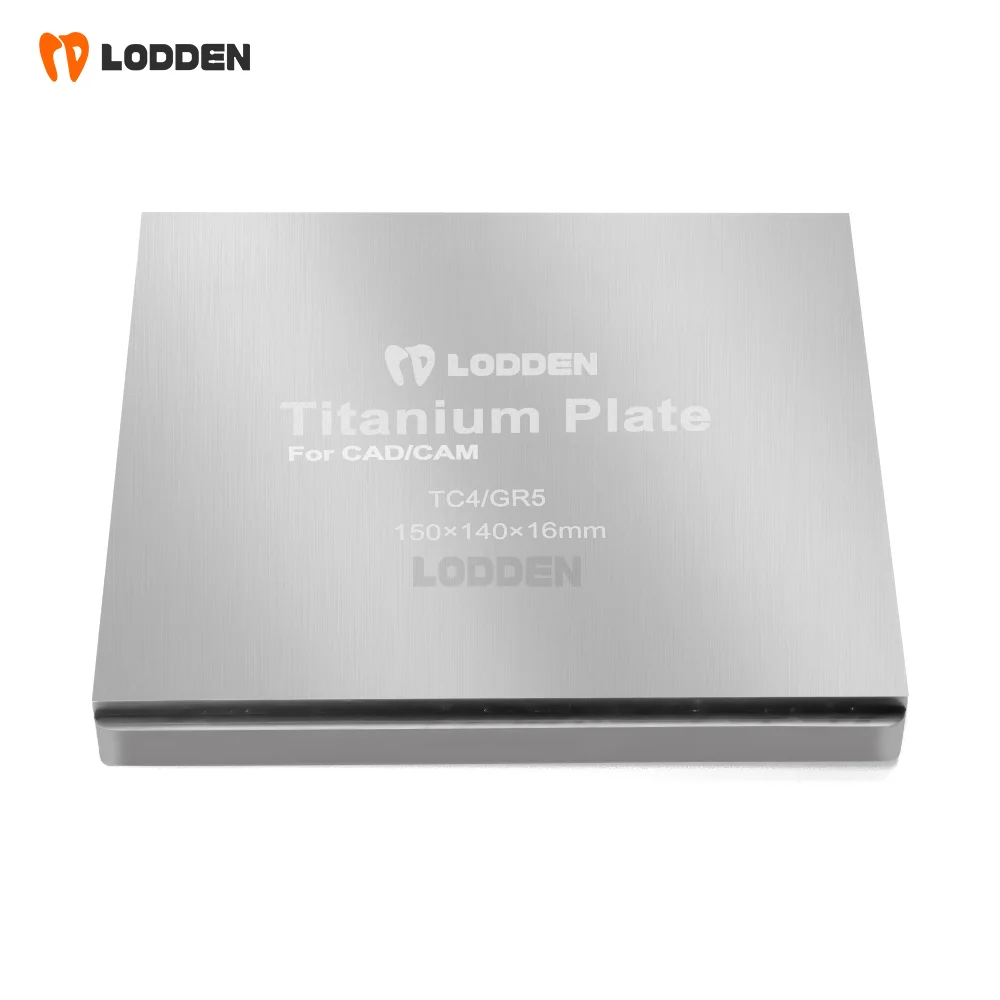 Lotden Titanium PlateTA2/GR2 TC4/GR5 ukuran persegi 150*140mm bahan Lab gigi tiruan untuk logam & alat gerinda tanam