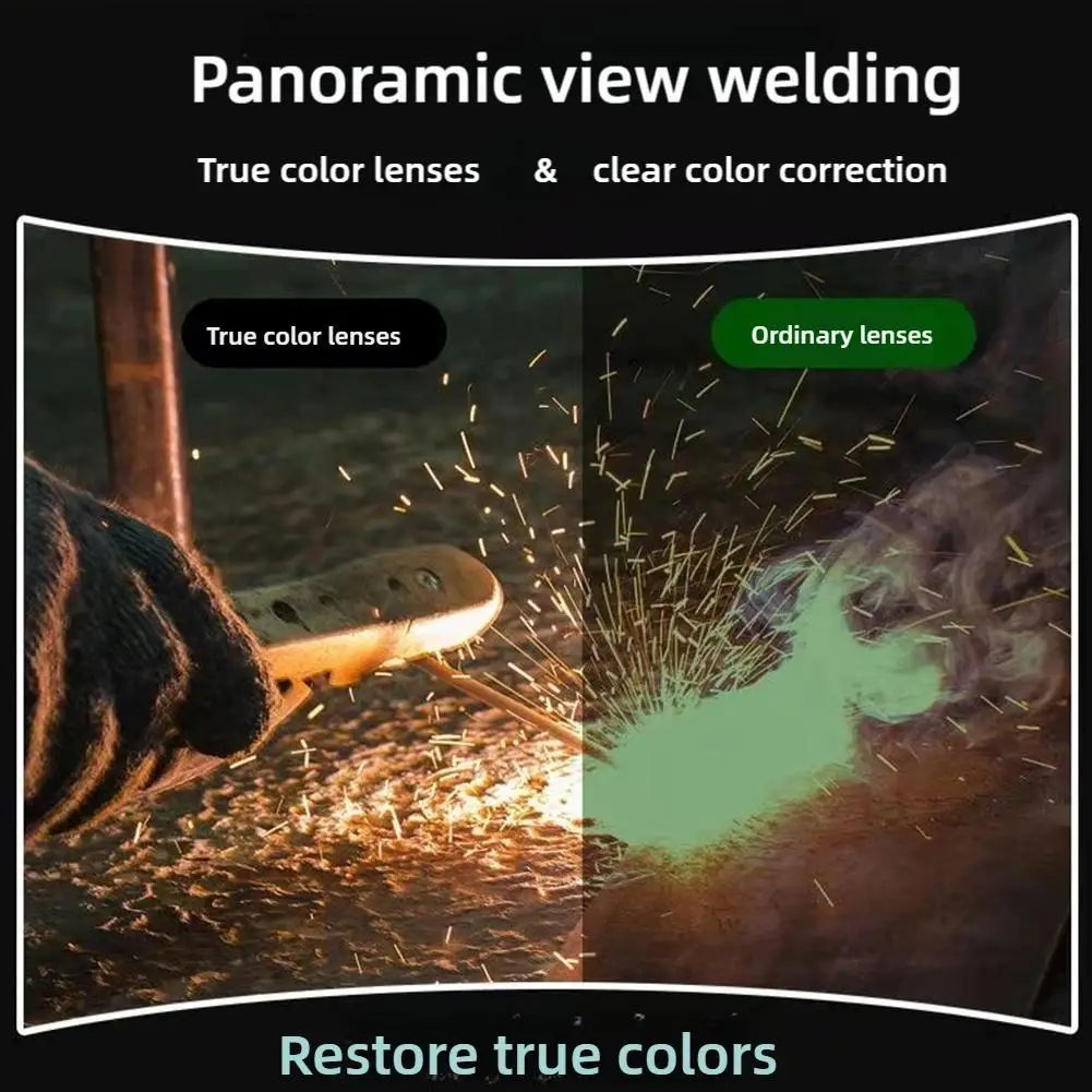 Head-mounted Professional Automatic Welding Mask Goggles Anti-glare Equipment Filter Protective Helmet Welding Light Mask O7H9