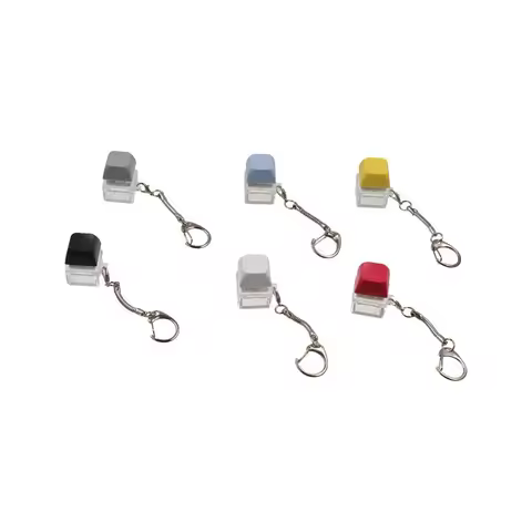 Click Button Fingertip Button Keychain Keyboard Switche ABS Mechanical Switch Keychain Trinket Funny Keyboard Key Cap Pendant