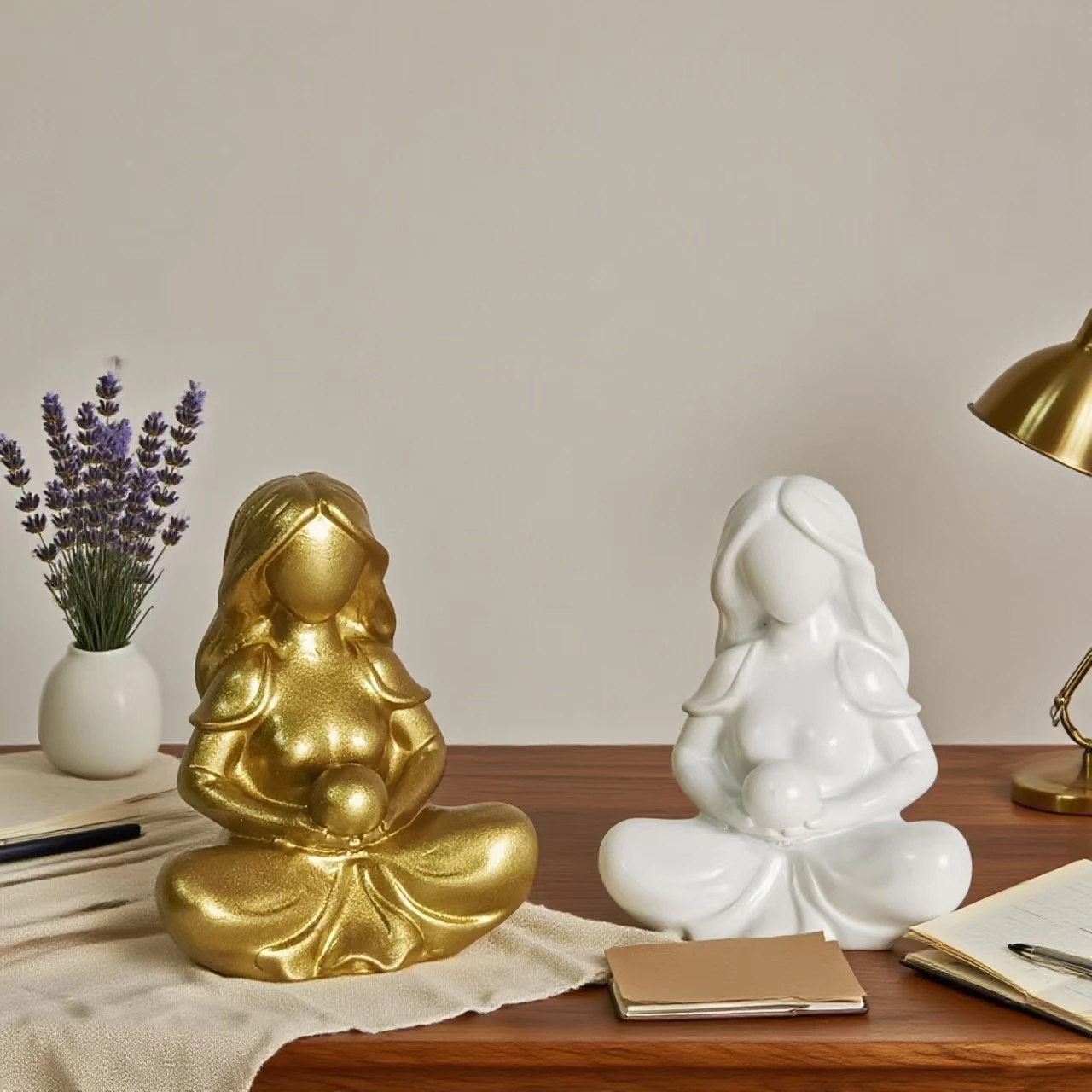 1Pc Charming Moon Goddess Statue - Versatile Fairy-Themed Decoration for Home, Garden, and Festivals, Made of Resin