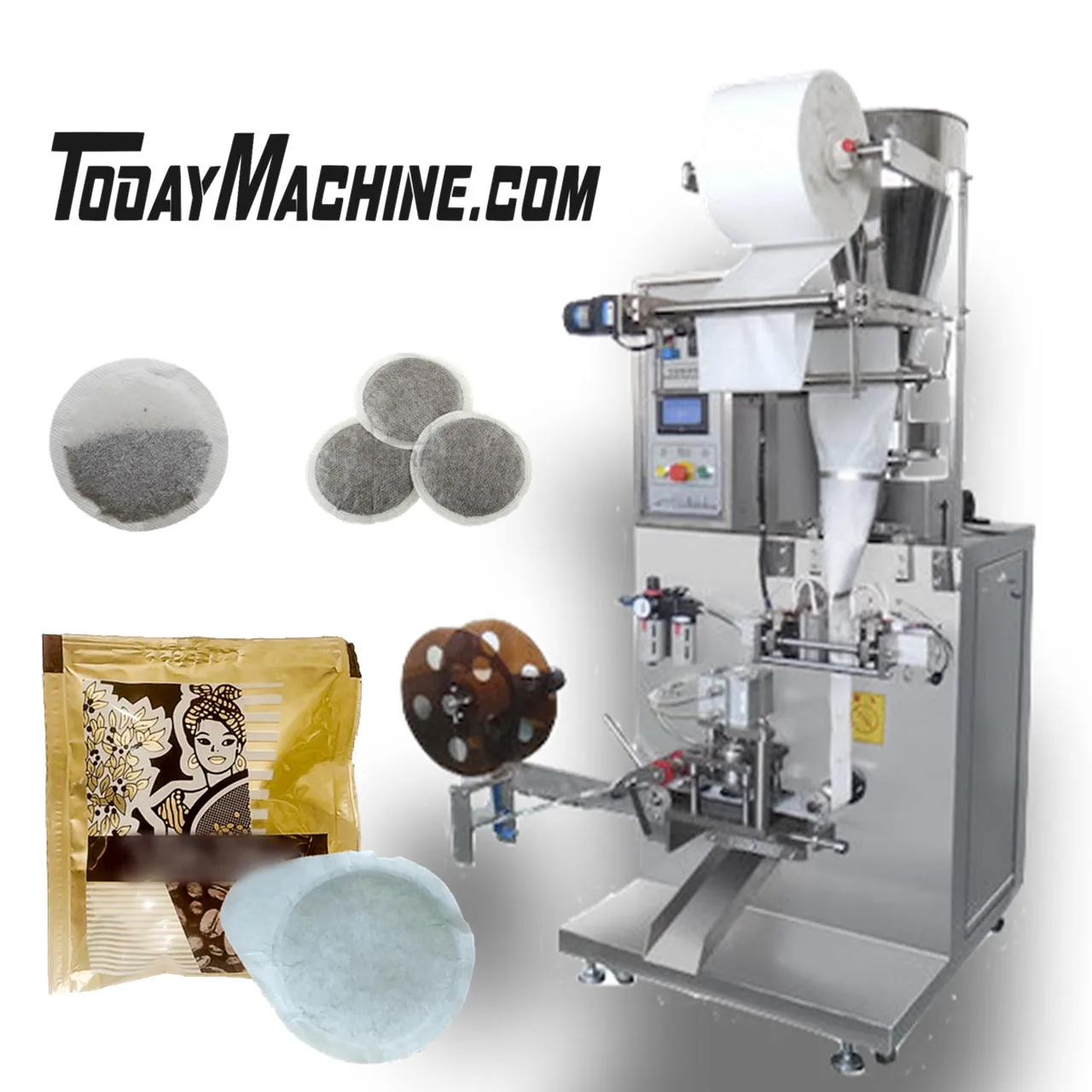 Automatic Round Shape Coffee Pods Making Machine Filter Bag Coffee Powder Packaging Machine