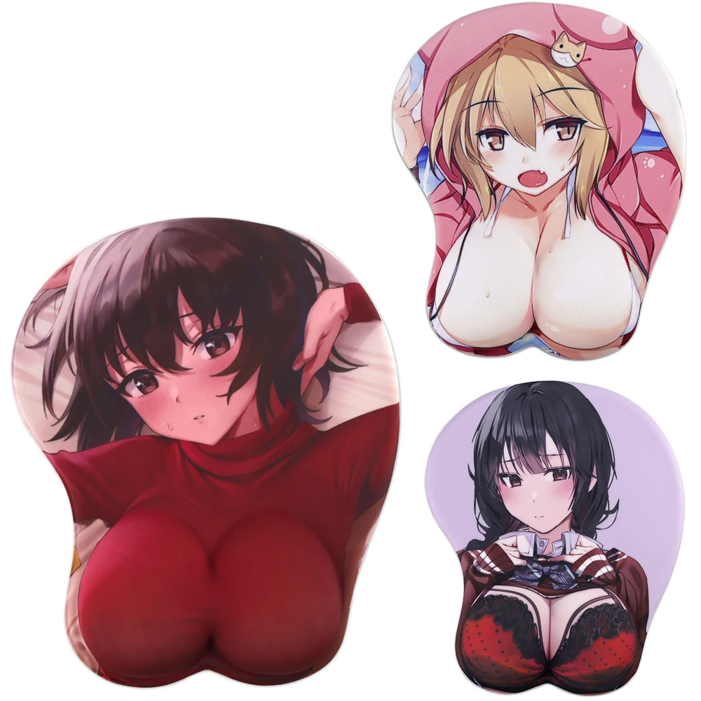 Sexy Naked Girl Mousepad 3d Big Boobs Mousepad Mouse Pad Wrist Rest Hentai Chest Soft Anime Mats Gabinete Gamer Mat For Valorant