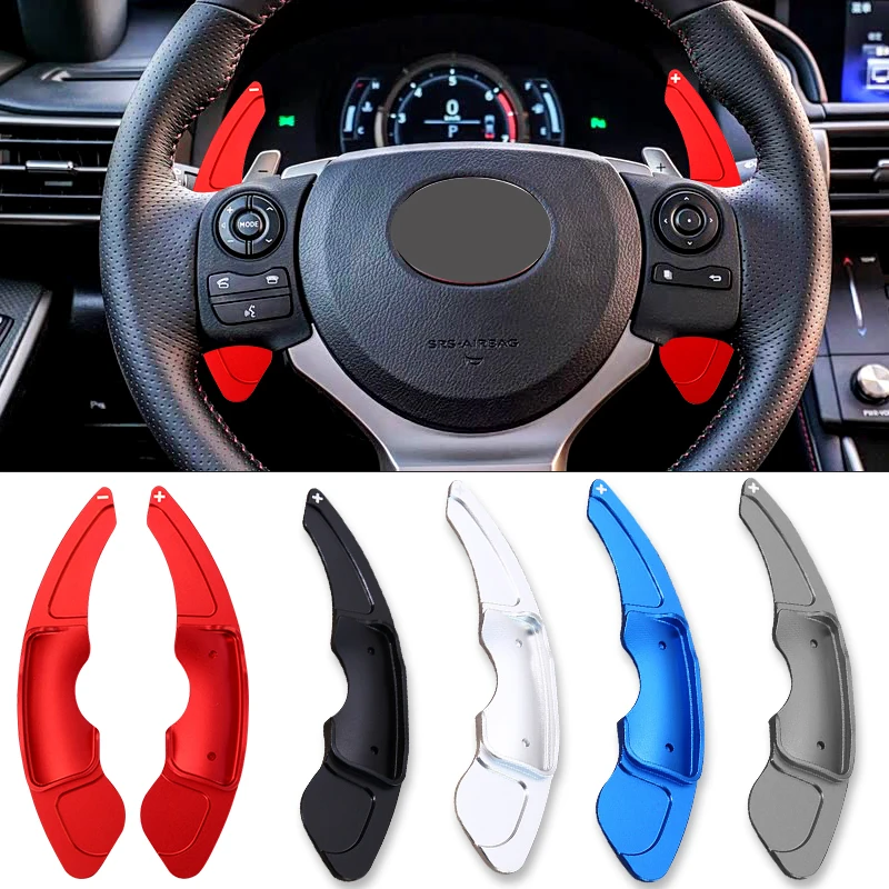 

For Lexus NX RC F SPORT Fsport Alloy Shifter Paddles IS IS200t IS250 IS300 IS350 IS300h Car Steering Wheel Paddle Shift Extensio