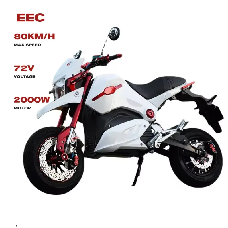 

2025 Newest EEC Chinese Manufacturers Cost-Effective 72v 80km/H 2000w Adult Powerful Fast Electric Motorcycle