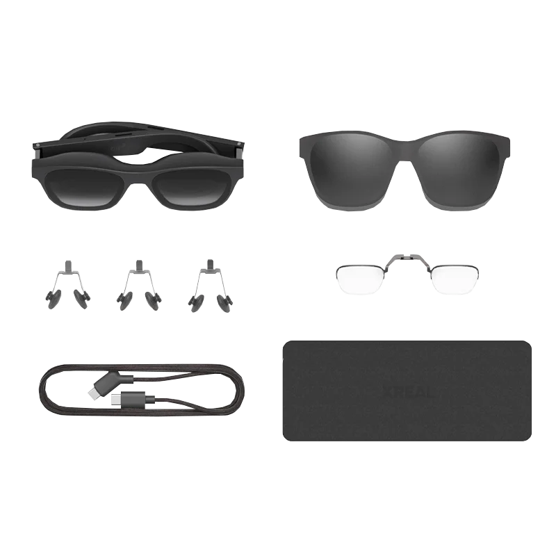 XREAL Air/Air2/Air2 Pro Smart AR Glasses Accessories Nose pad , Eyeglasses Hood , 1.2M Data Cable , Myopia Glasses Frame,Sticker