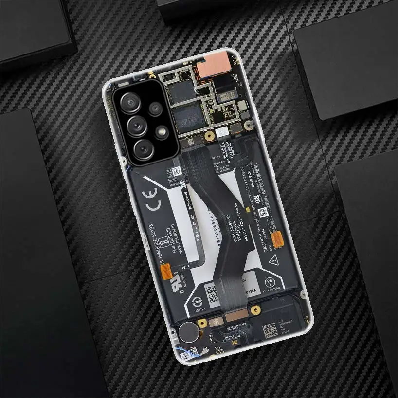 Motherboard Circuit Inside Electronics Silicon Call Phone Case For Samsung Galaxy A54 A52 A53 A14 A12 A13 A24 A22 A23 A34 A32