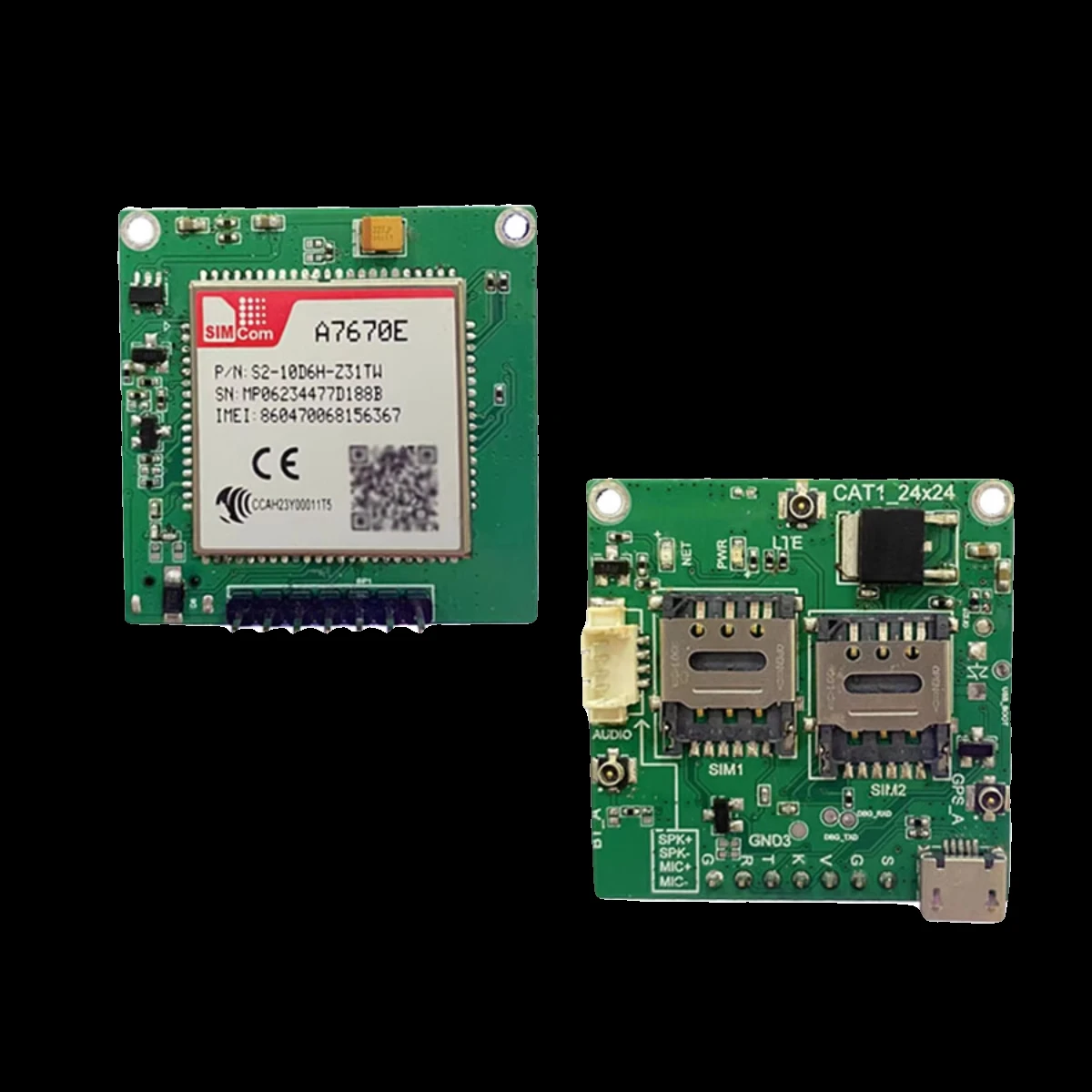 SIMCOM A7670E LASE 4G Cat 1 with GSM GPS Module development Core Board A7670E-FASE A7670E-LASE TTL Serial Port