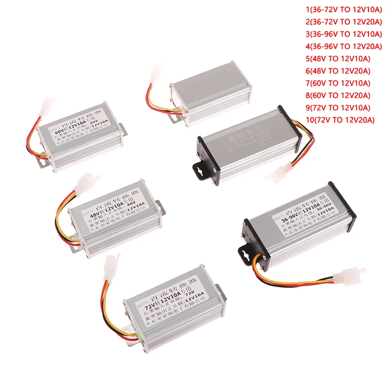 DC 48V 60V 72V 84V 96V 120V to 12V 15A 180W DC converter electric Power transformer