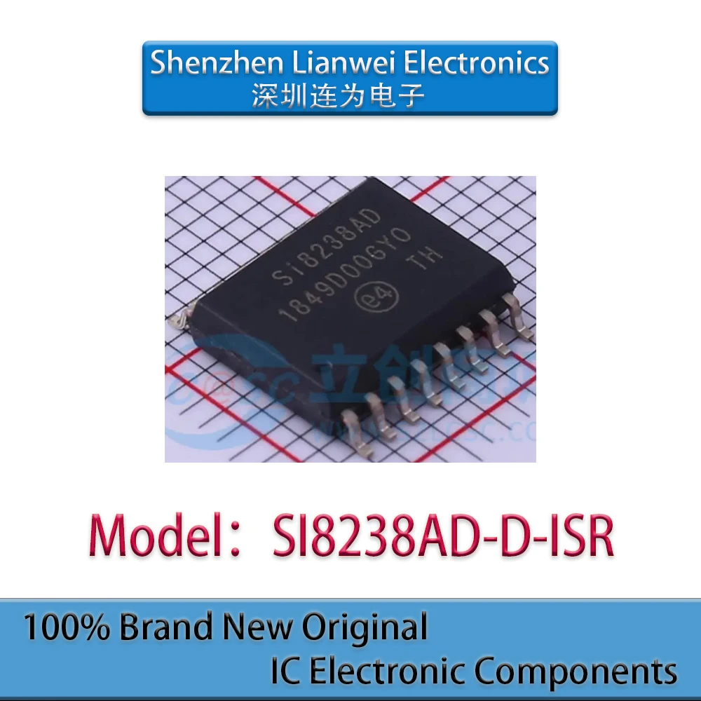 

100% New Original SI8238AD SI8238AD-D-ISR IC Chipset SOP-16