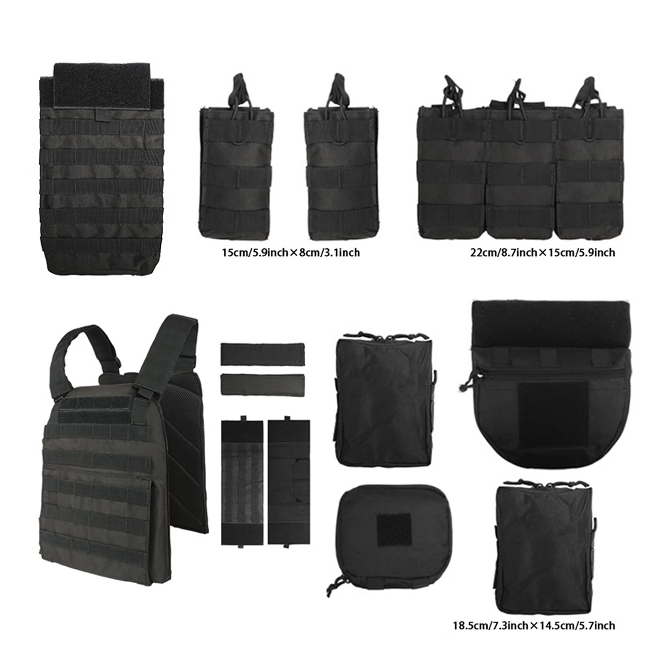 Picture 7: YAKEDA Multi functional Hunting Tank Top MOLLE System Shoulder Straps Adjustable, Detachable, and Removable