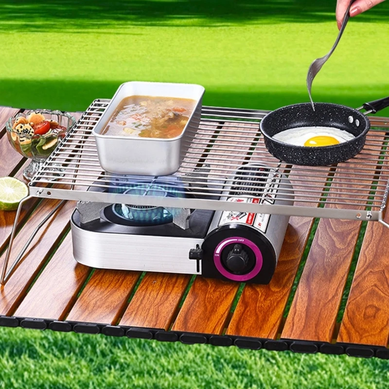  Flexible Camping barbecue Stands 2 Steel For Wilderness Exploration