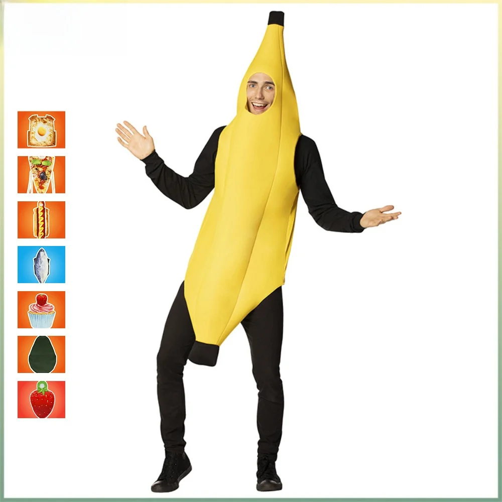

Adult Cosplay Banana Prop Suit Halloween Party Performance Costume Polyester Material 18-25 Years Old Women's Traditional Clo...