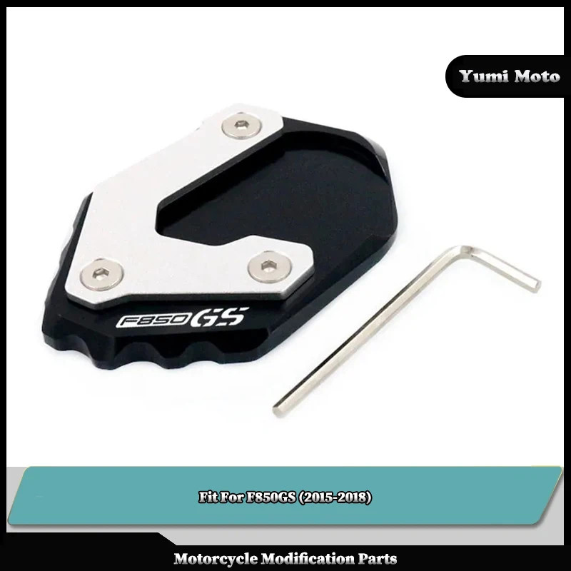 

Motorcycle CNC Kickstand Foot Side Stand Extension Pad Support Plate Enlarge Stand Fit For F850GS F 850GS F850 GS 2015-2018