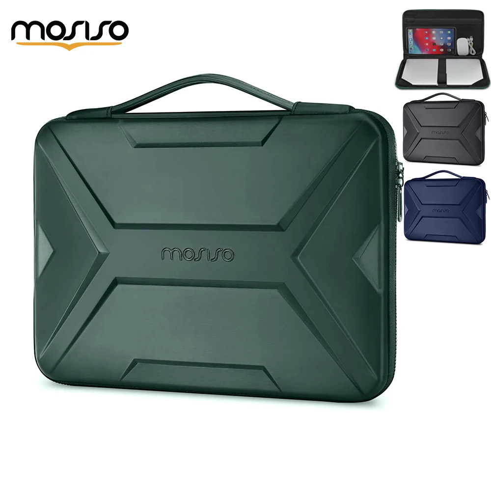 MOSISO Laptop Bag for MacBook 13 14 15 16 inch Laptop Hard Case Waterproof Shockproof  Artistic Geometric EVA Hard Shell Bag