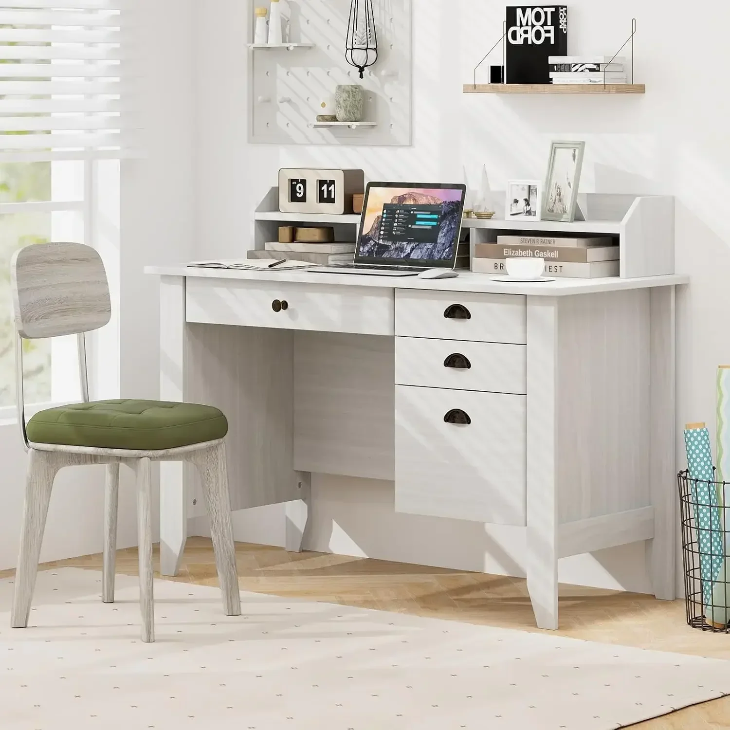 

Бестселлер: Компьютерный стол 48 дюймов с 4 выдвижными ящиками и надстройкой, деревянный офисный стол для ПК/ноутбука. Ограниченное предложение.