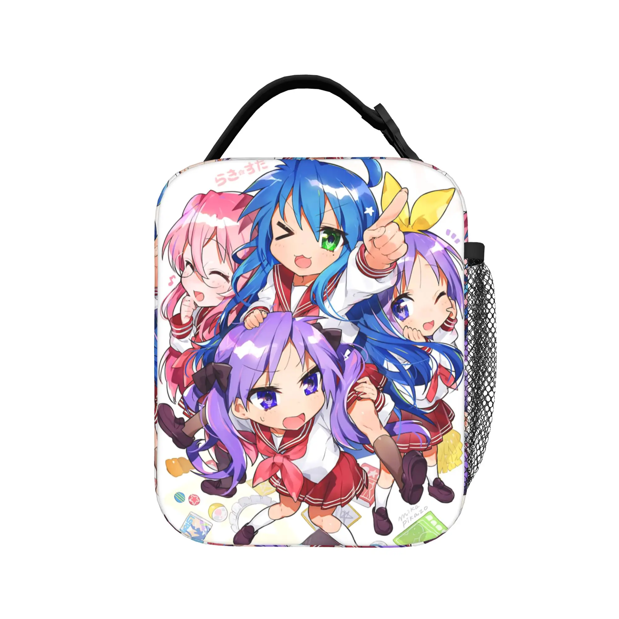 Mika Pikazo Lucky Star Izumi Konata hd Insulated Lunch Bag High Capacity  Lunch Container Cooler Bag Lunch Box Tote Food Handbag