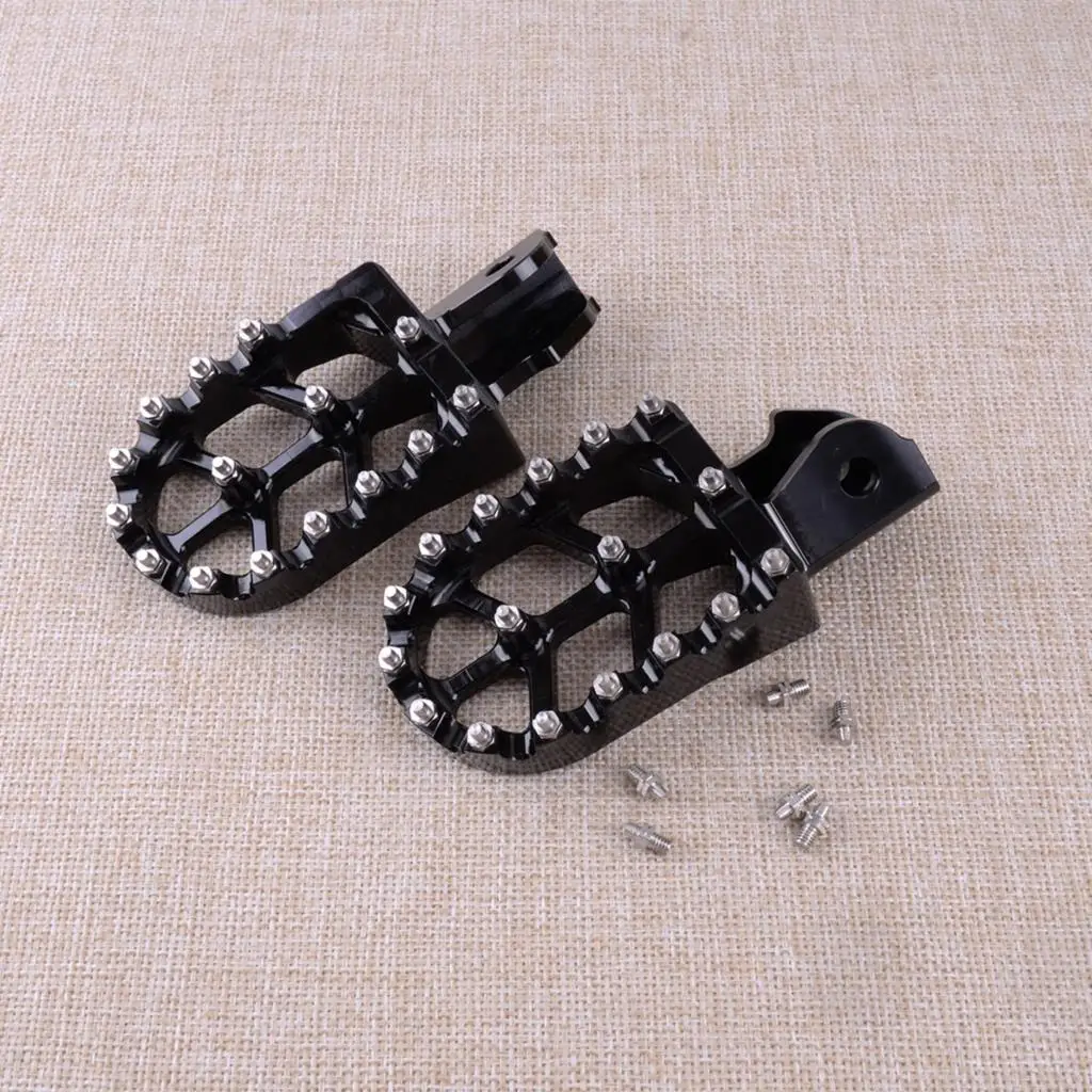 1 Pair Black Anti-Slip Foot Peg Rest Pedal Fit for Sur-Ron Light Bee Honda CRF150F CRF230F 2003-2014 2015 2016 2017 2018 2019