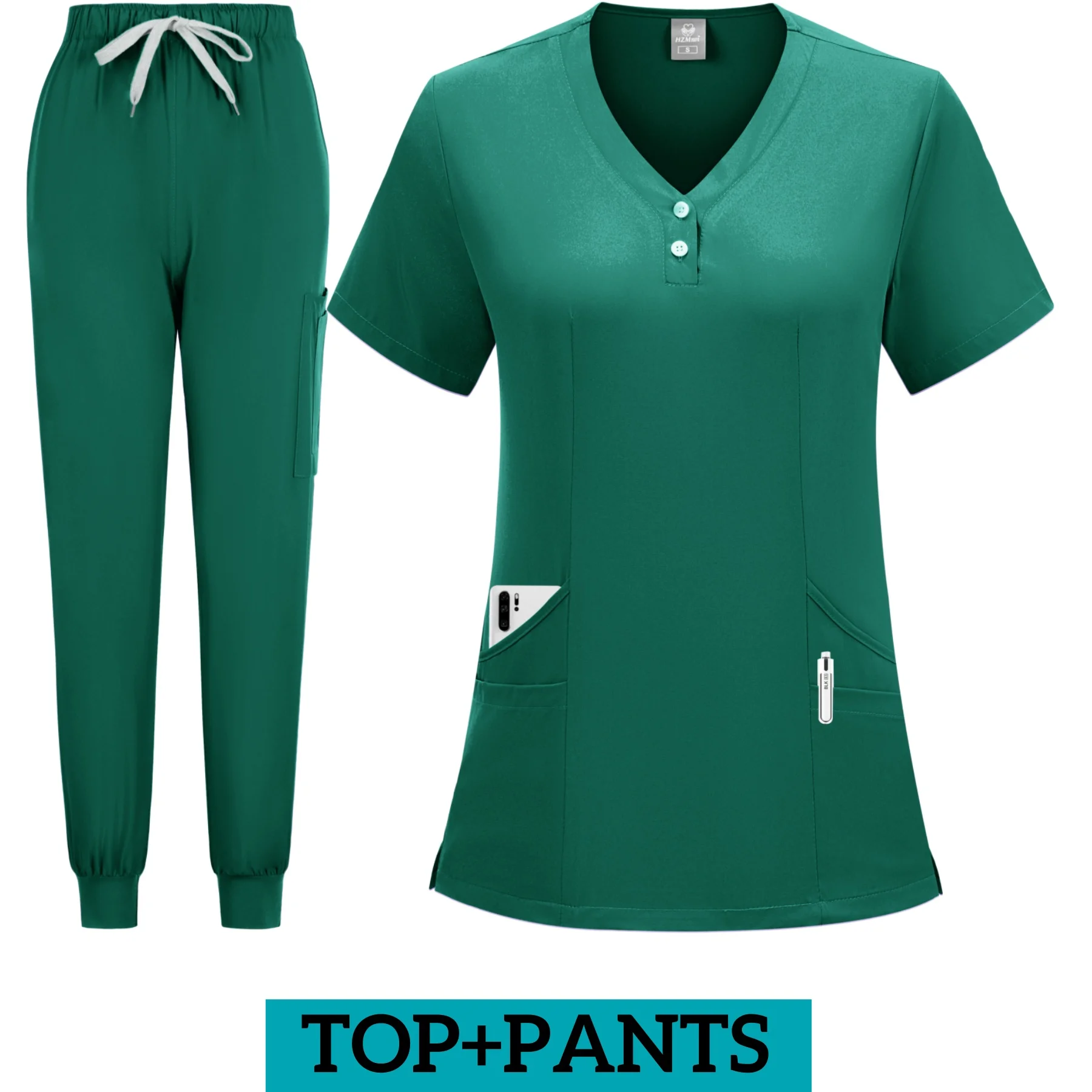 Multicolor Jogger Suit para mulheres, Scrub Suit, Doctor Nurse Scrubs Set, Uniformes cirúrgicos médicos do hospital, Atacado