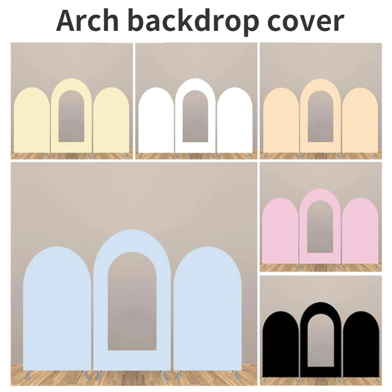 

Grainbuds X3 Arch Backdrop Cover Wedding Birthday Personalized Arch Cover Arched Fabric Backdrop Arched Stand Fabric Backdrop