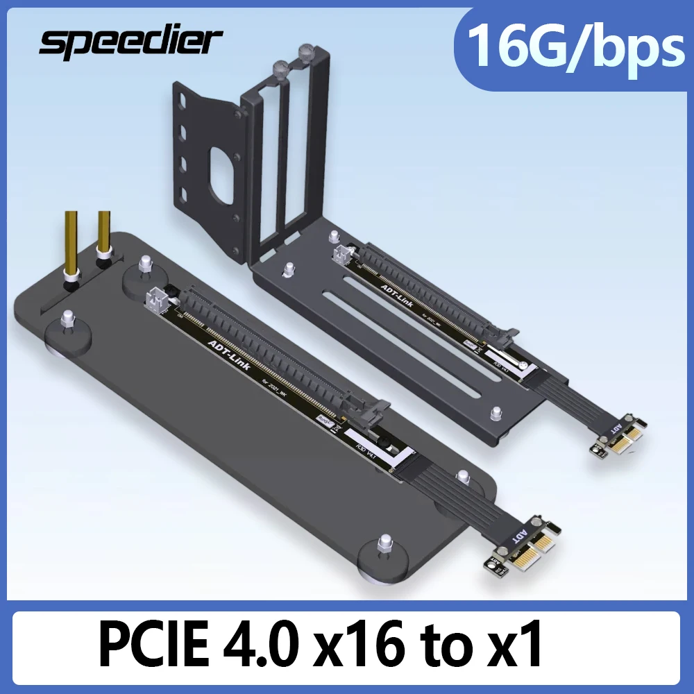 

Vertical Bracket/Baseboard GPU BTC Mining Extender Riser PCI-E 4.0 Graphics Card Extension Cable PCIE X16 To X1 Gen4 Riser Card