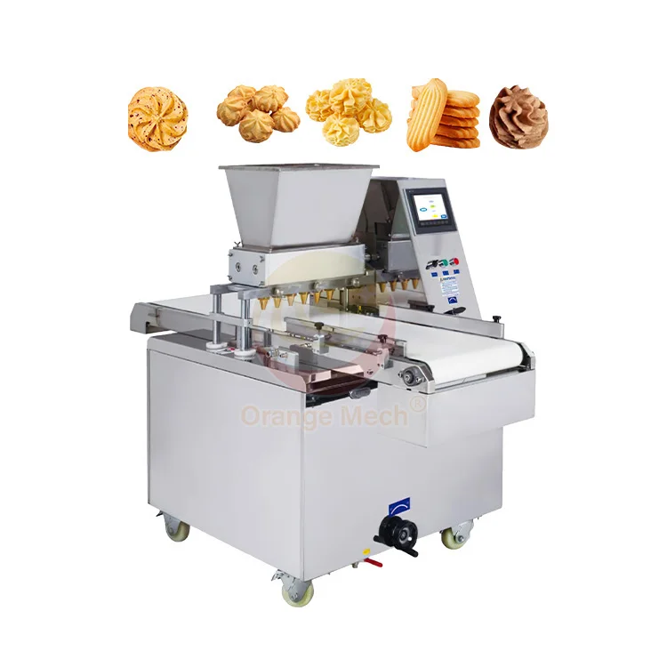 factory price Chinese doble colors round cookie wire cut maker make depositor machine automatic