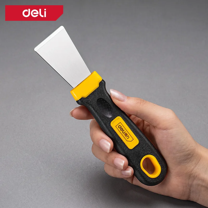 Straight & Curved Blade Scraper 1.5 Inch Stainless Steel Rust Proof for Grease Paint Wallpaper Sticker Removal Multipurpose Tool